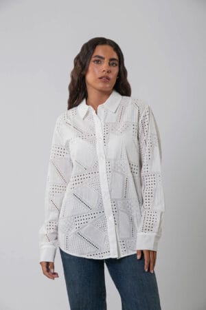 CAMISA BORDADA DE MUJER - IPANEMA