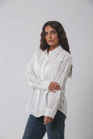 Alternative view of CAMISA BORDADA DE MUJER - IPANEMA
