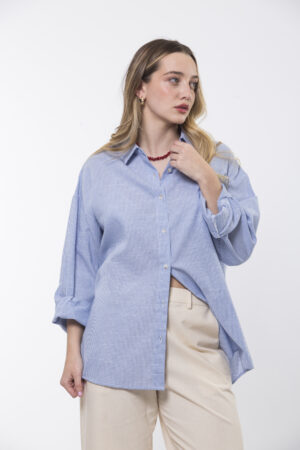 Alternative view of CAMISA A RAYAS PARA MUJER - AMALFI
