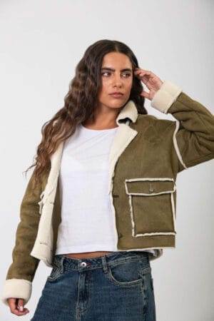 CHAQUETA CON CORDERITO POR DENTRO - GAIA