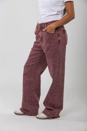 Alternative view of PANTALÓN DE JEAN WIDE LEG- PUGLIA