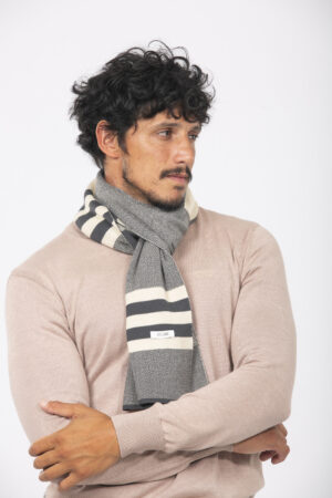 Alternative view of BUFANDA HOMBRE RAYADA